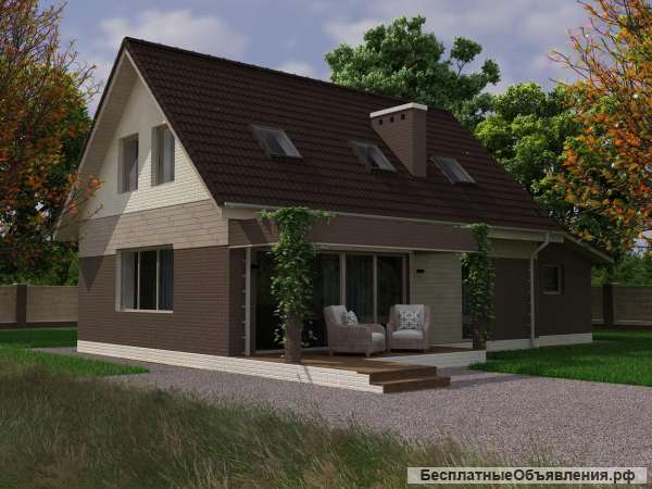Авторский проект коттеджа RKS Home Style 30 общей площадью 143,73 кв.м