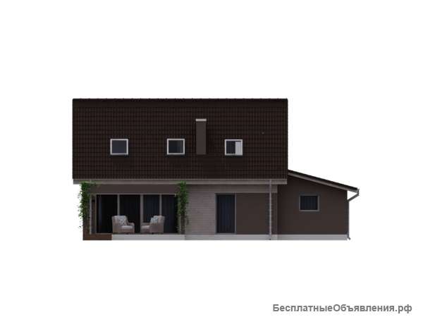 Авторский проект коттеджа RKS Home Style 30 общей площадью 143,73 кв.м