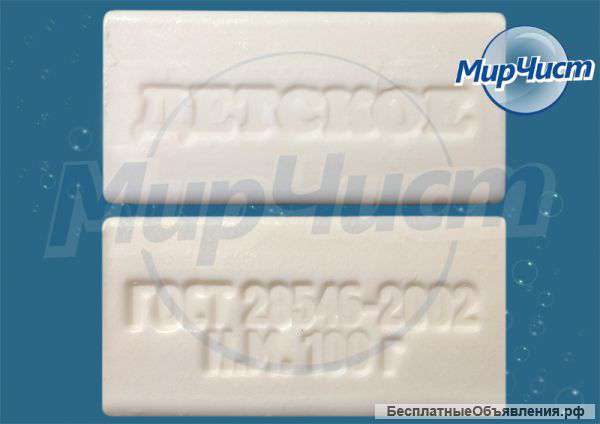 Мыло Детское 90, 100 гр без обёртки 6,05 руб