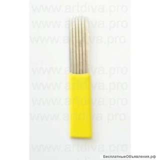 Игла 16U двухрядная для микроблейдинга теневая