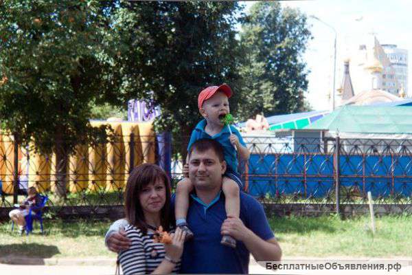 Семья снимет 1-ую квартиру