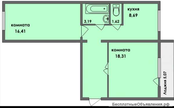 Сдам 2комнатную квартиру