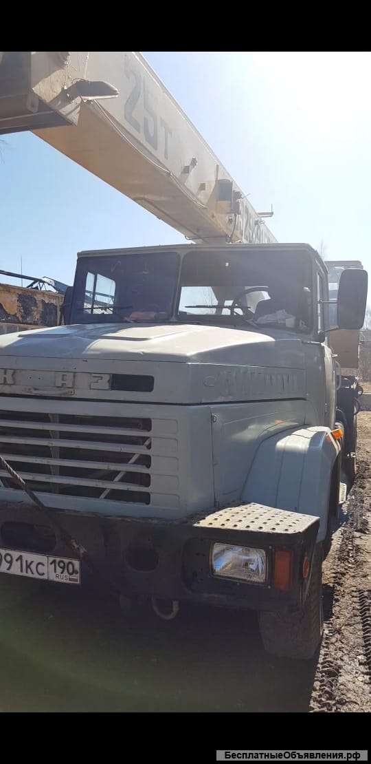 Услуги автокрана KRAZ