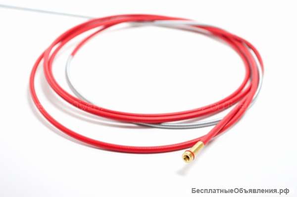Спираль подающая 3,5м d=1.0-1.2мм красная