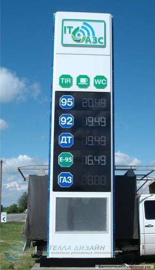 Стела АЗС: разработка, изготовление, монтаж –Стелла Дизайн