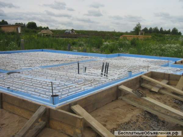 Фундамент монолитный. Монолитная плита под ключ.