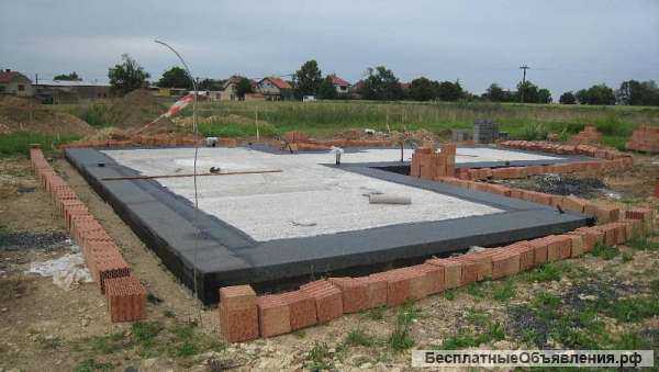 Фундамент монолитный. Монолитная плита под ключ.