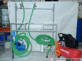 Линия розлива (ручная,, мембранный насос, компрессор)