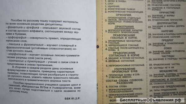 Русский язык - Шпаргалка - Книга - 2003