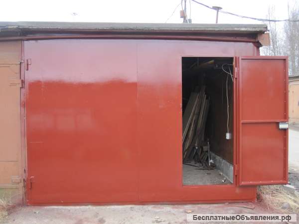 Ремонт гаража, увеличение проема, замена петель, отделка