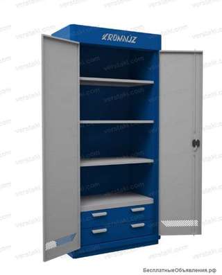 Шкаф для хранения инструмента с ящиками на колесах KronVuz Box 1240