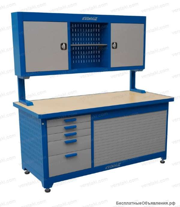 Слесарный верстак с роллетой KronVuz TBW 511-7002