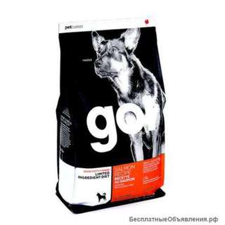 Корм GO NATURAL Holistic беззерновой для щенков и собак с лососем чувствительное пищеварение 11,4к