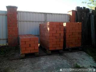 Кирпич красный облицовочный полуторный 650 штук