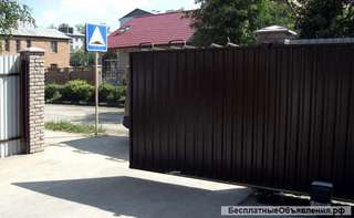 Откатные ворота, навесы, заборы