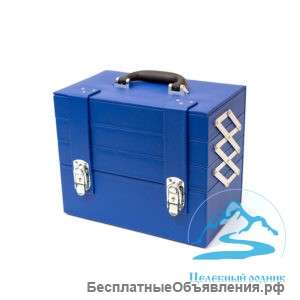 Бьюти кeйс для хранения косметических средств (синий) в ассортименте