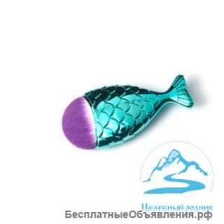 Кисть для тона и корректора «Рыбка» бирюзовая — M в ассортименте