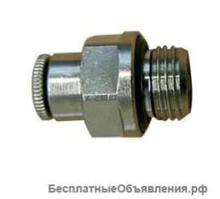 Быстросъёмное соединение OMFB с наружной резьбой 1/8 и нейлоновой трубкой 4 мм (в ассортименте)