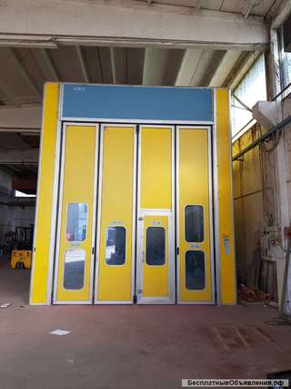 Used paint booth inner dimensions 12x5x5 meters (n.6)