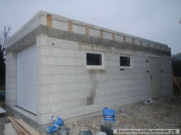 Строительство гаражей под ключ. фундамент. погреб.