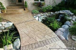 Печатный бетон и декоративная штукатурка