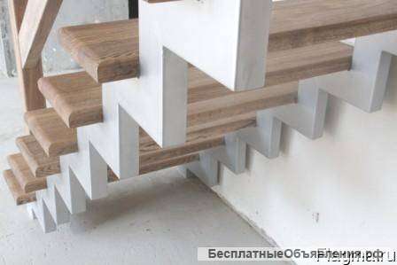 Изготовление металлических лестниц с обшивкой деревом Севастополь