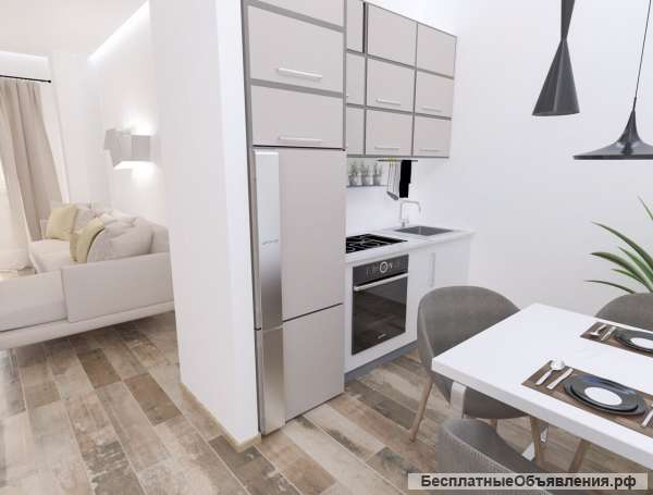 Квартиры 45-68,5 кв.м. в уютном комплексе, Бечичи, Будва, Черногория