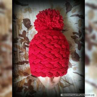 Шапка ручной работы. Вязаная шапка. Шапка handmade.