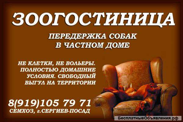 Передержка собак в частном доме