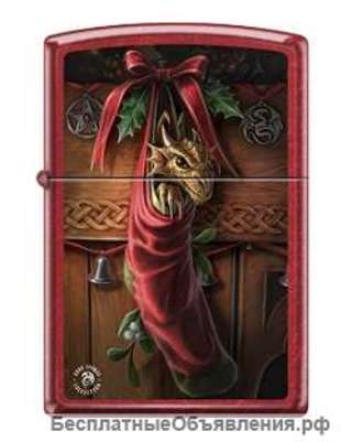 Зажигалка Zippo 2424 Anne Stokes Dragon in Stocking