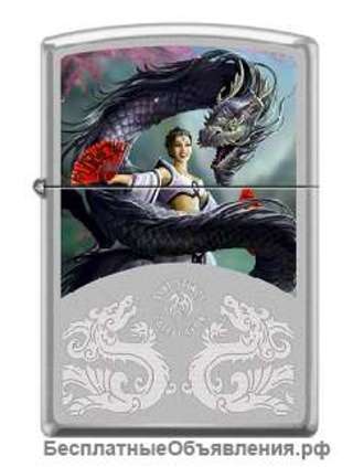 Зажигалка Zippo 2919 Anne Stokes Woman and Dragon