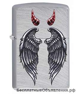 Зажигалка Zippo 79233 Devil Horns and Angel Wings