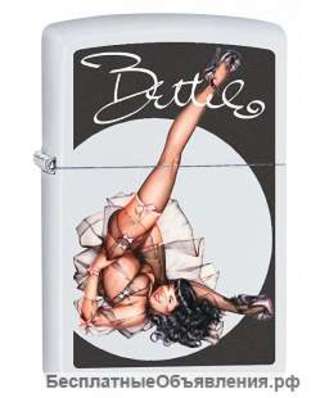 Зажигалка Zippo 78903 Bettie Page by Olivia Legs High