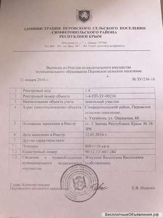 Участок ИЖС в Симферополе