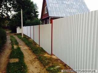 Производство и монтаж заборов 3D и закладных