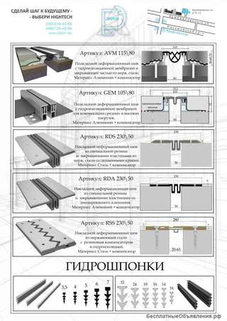 Строительный профиль и деформационные швы