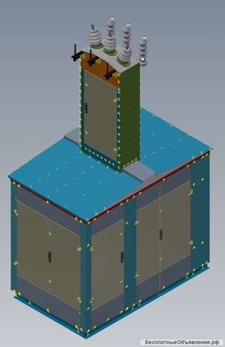 КТП-Т-В/К-250/10/0,4 - трансформаторная подстанция уменьшегого габарита, мощностью 250 кВА