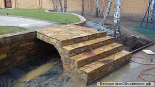 Укладка природного камня