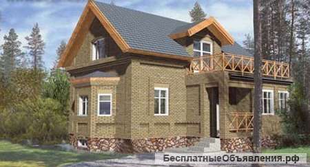 Двухэтажный дом из газоблоков 6х9 м с цокольным этажом