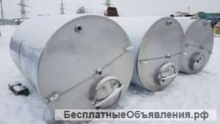 Емкость нержавеющая, новая, объем 5 куб.м., вертикальная