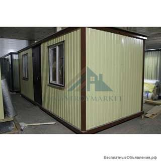 Красивая бытовка 6х2,4 «Распашонка» мдф