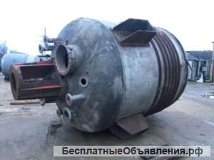 Реактор нержавеющий, объем -10 куб.м., рубашка