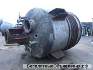 Реактор нержавеющий, объем -10 куб.м., рубашка
