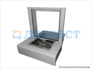 Передаточное кассовое окно ПУ-3П (передвижной лоток). Деквест.