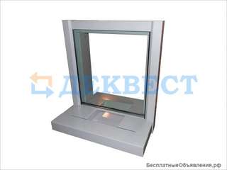 Передаточное кассовое окно ПУ-4Н (неподвижный лоток). Деквест.