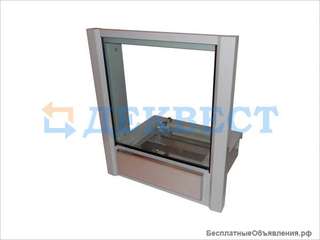 Передаточное кассовое окно ПУ-5В (выдвижной лоток). Деквест.