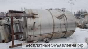Емкость нержавеющая, объем 5 куб.м., вертикальная