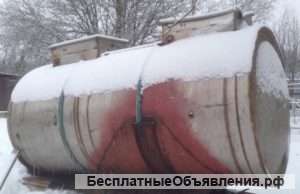 Емкость нержавеющая, объем 6 куб.м., горизонтальная