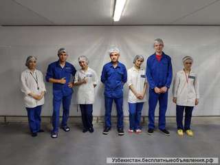 Рабочие на рыбный завод Узбекистан