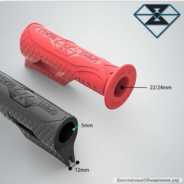 Мото Грипсы Ручки Руля 22 24 мм Рукоятки Honda Yamaha Suzuki Kawasaki